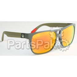 Dragon 293955915043; Roadblock Sunglasses Matte Magnet H20 W / Red Lens