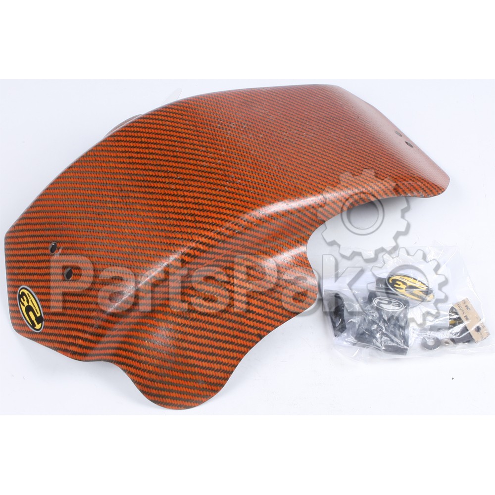 P3 301074-ORG; Skid Plate Carbon Fiber Orange