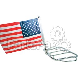 Pro Pad RFM-FXD5; 5/8 Inch Round Bar Fixed Mount 6 Inch X9 Inch Usa Flag; 2-WPS-816-0034