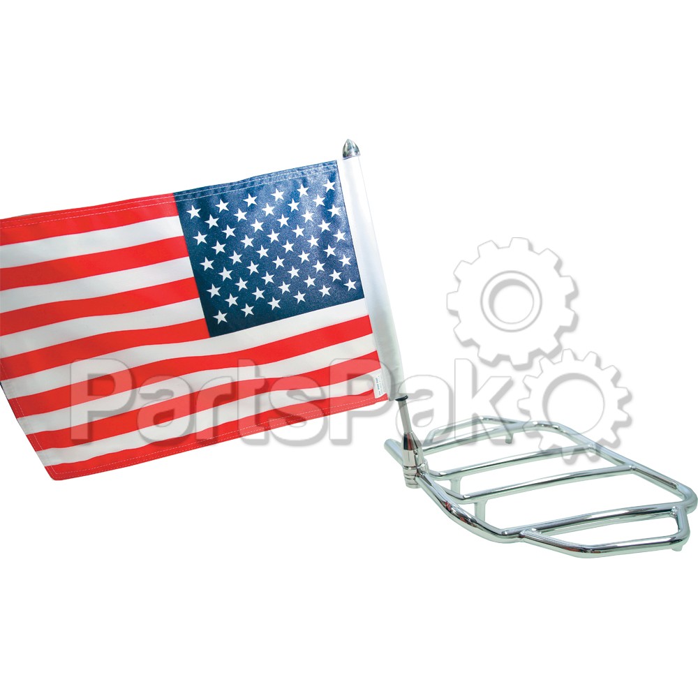 Pro Pad RFM-FXD5; 5/8 Inch Round Bar Fixed Mount 6 Inch X9 Inch Usa Flag