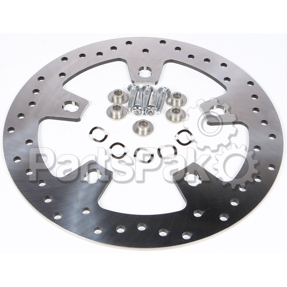 Harddrive 144152; Front Drilled Touring Brake Rotor Stainless