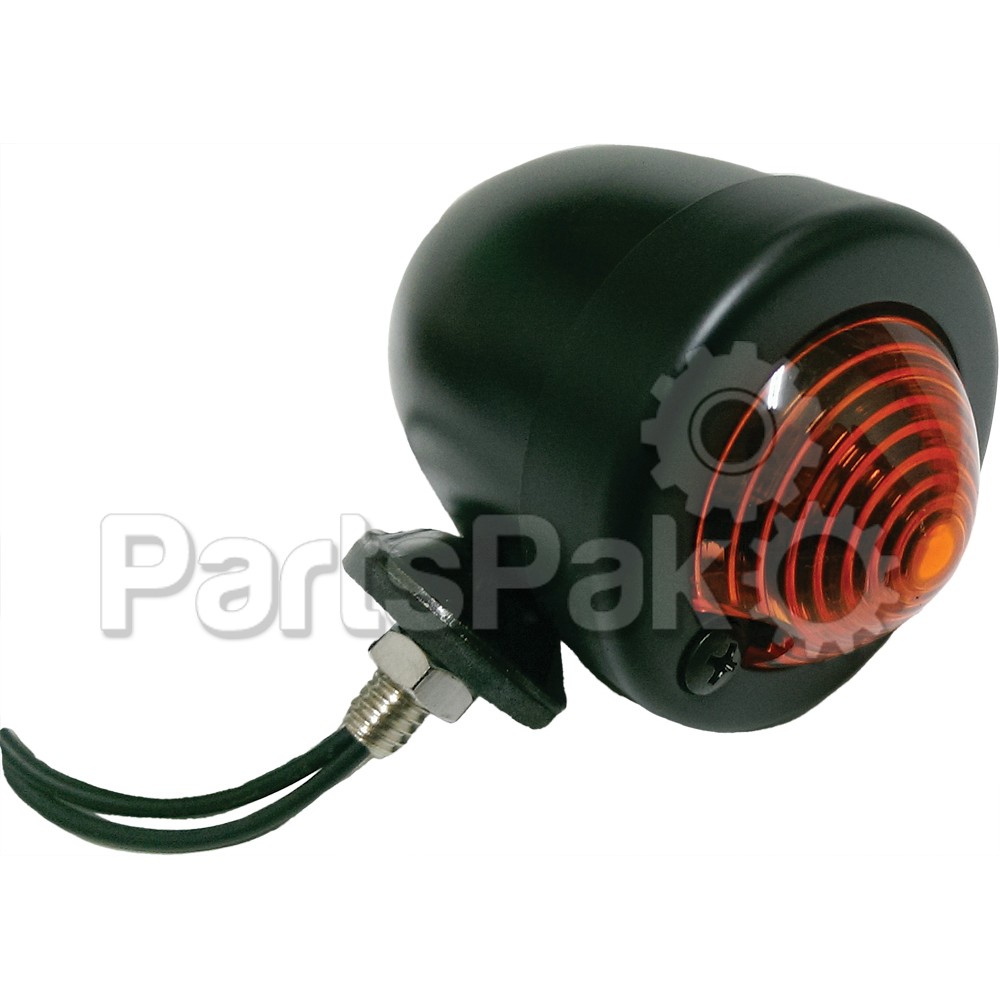 Harddrive 688065; Black Bullet Marker Light Amber Lens Single Filament