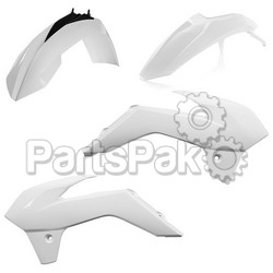 Acerbis 2314320002; Plastic Kit White; 2-WPS-23143-20002