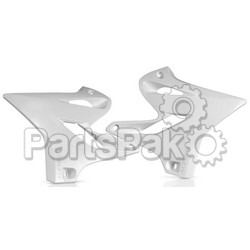 Acerbis 2402980002; Radiator Shrouds White; 2-WPS-24029-80002
