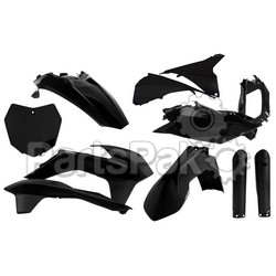 Acerbis 2403090001; Full Plastic Kit Black; 2-WPS-24030-90001