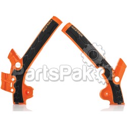 Acerbis 2449525225; X-Grip Frame Guard Orange / Black
