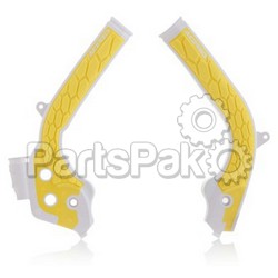 Acerbis 2449531070; X-Grip Frame Guard White / Yellow