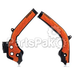 Acerbis 2449535225; X-Grip Frame Guard Orange / Black