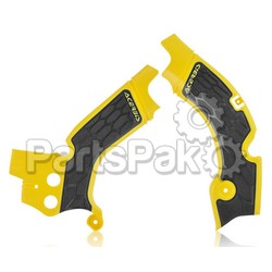 Acerbis 2630531017; X-Grip Frame Guard Yellow / Black; 2-WPS-26305-31017