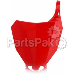Acerbis 2630680227; Front Number Plate Red