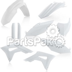 Acerbis 2630700002; Full Plastic Kit White; 2-WPS-26307-00002