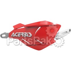 Acerbis 2634661005; X-Factory Handguard Red / White; 2-WPS-26346-61005