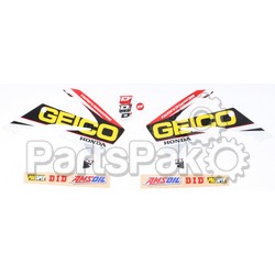 D'Cor Visuals 10-10-824; 2014 Geico Fits Honda Complete Graphic Kit