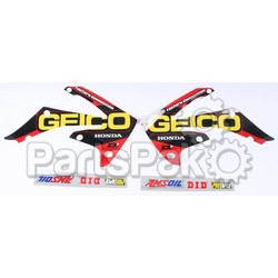 D'Cor Visuals 10-10-829; 16 Geico Fits Honda Complete Graphic Kit