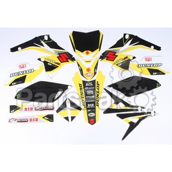D'Cor Visuals 20-40-250; Suzuki Raceline Graphics Complete Kit Black; 2-WPS-862-4202
