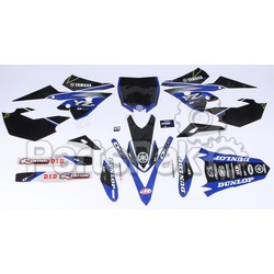 D'Cor Visuals 20-50-251; Fits Yamaha Raceline Graphics Complete Graphic Kit Black