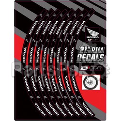 D'Cor Visuals 40-80-200; Rim Decals 21-inch Fits Honda Logo Front