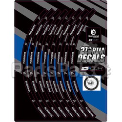 D'Cor Visuals 40-80-210; Rim Decals 21-inch Husq Logo Front; 2-WPS-862-9012