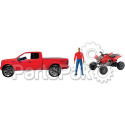 New-Ray 02206A; Replica 1:14 Truck / Atv Ford Red / Fits Honda Trx450R Red