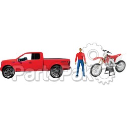 New-Ray 02216A; Replica 1:14 Truck / Race Bike Ford Red / Fits Honda Crf450R Red