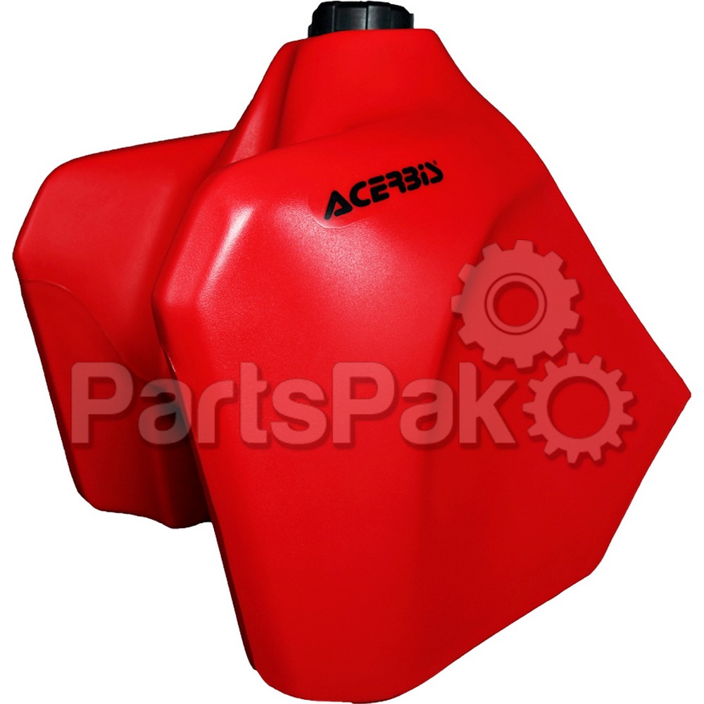 Acerbis 2062480229; Fuel Tank Red W / Black Cap 5.8 Gal