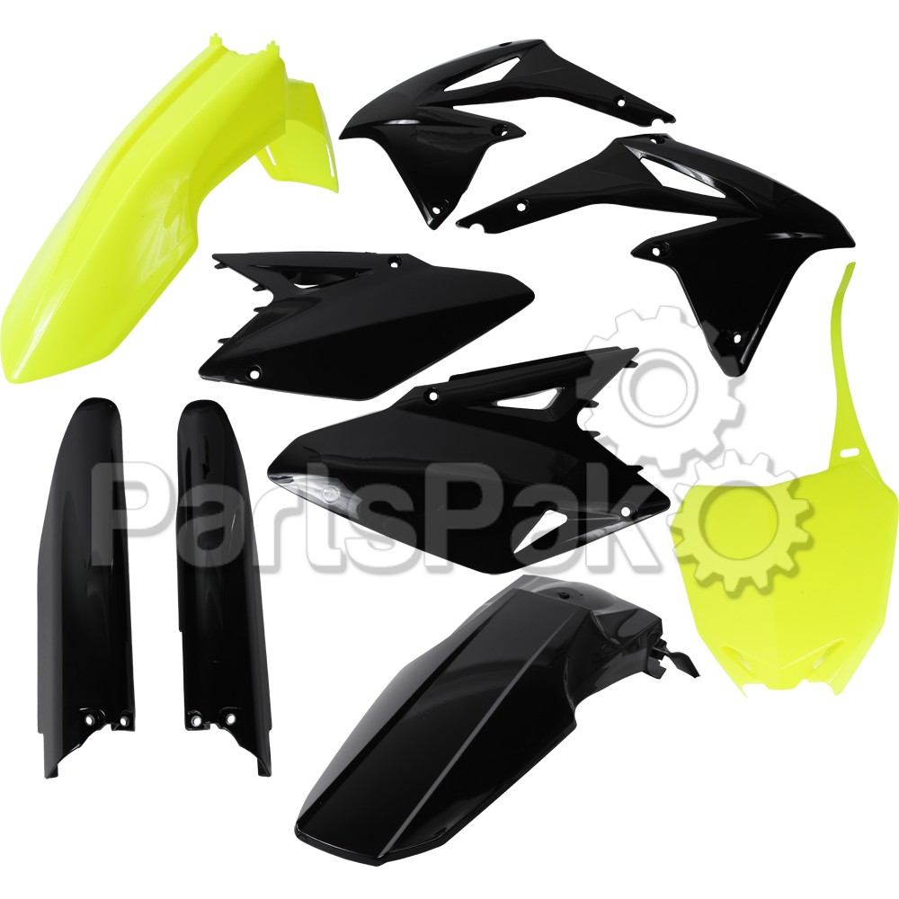 Acerbis 2198045137; Full Plastic Kit Fluorescent Yellow / Black