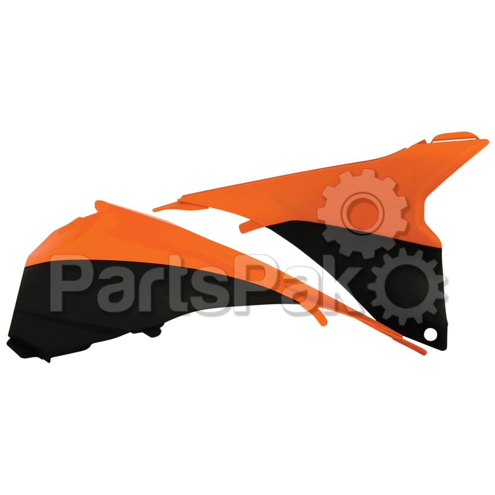 Acerbis 2314294617; Airbox Cover Black / Fluorescent Orange