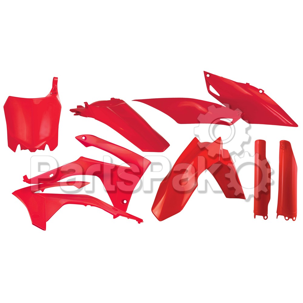 Acerbis 2314410227; Full Plastic Kit Fits Honda Red