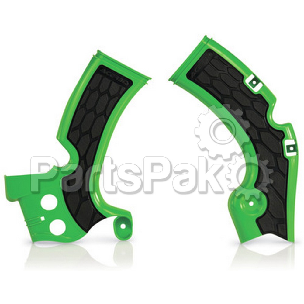 Acerbis 2374271089; X-Grip Frame Guard Green / Black