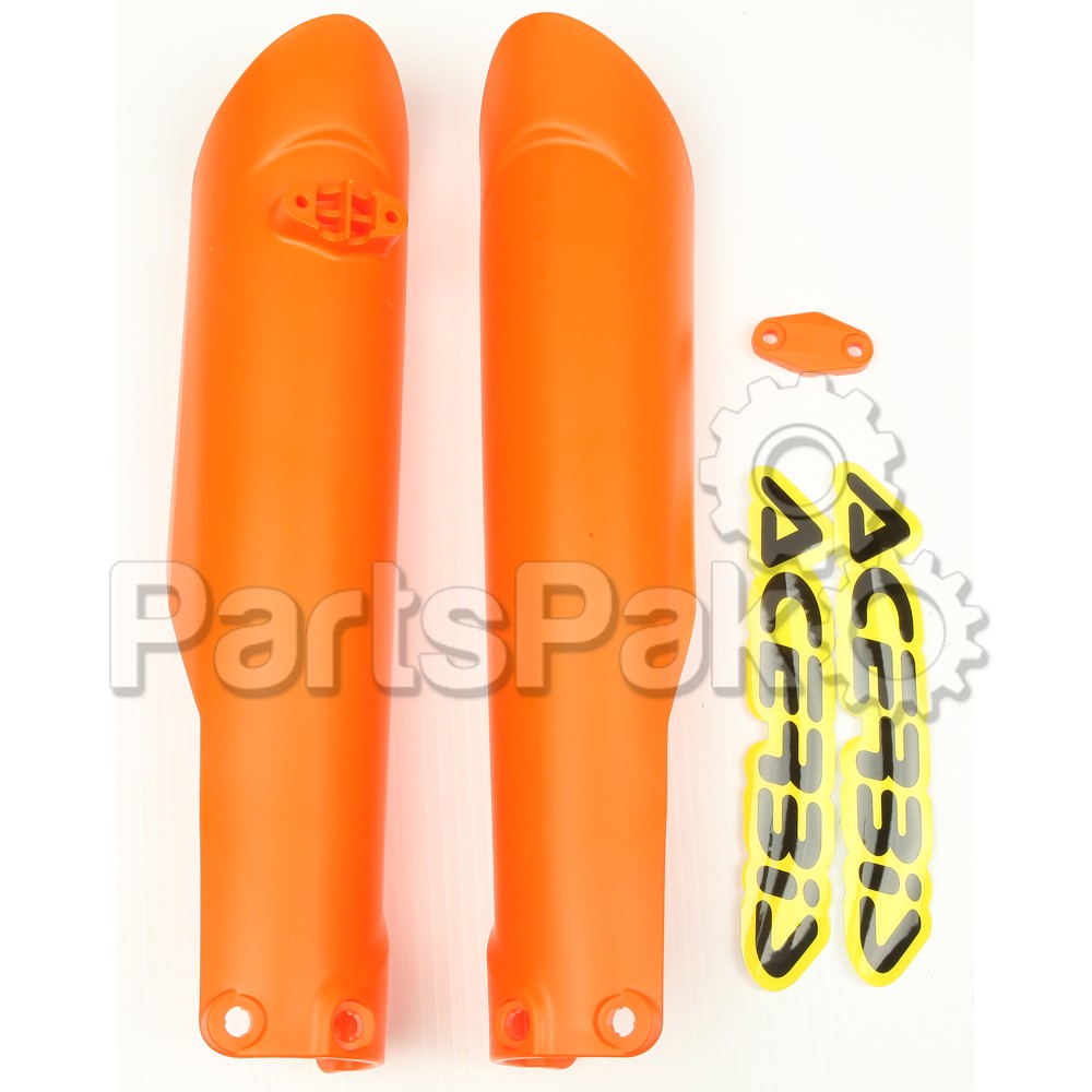 Acerbis 2401265226; Fork Cover Set '16 Orange