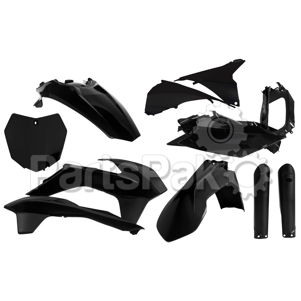 Acerbis 2403090001; Full Plastic Kit Black