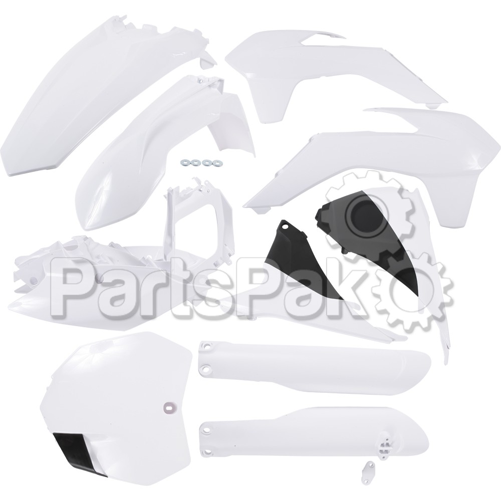 Acerbis 2403090002; Full Plastic Kit White