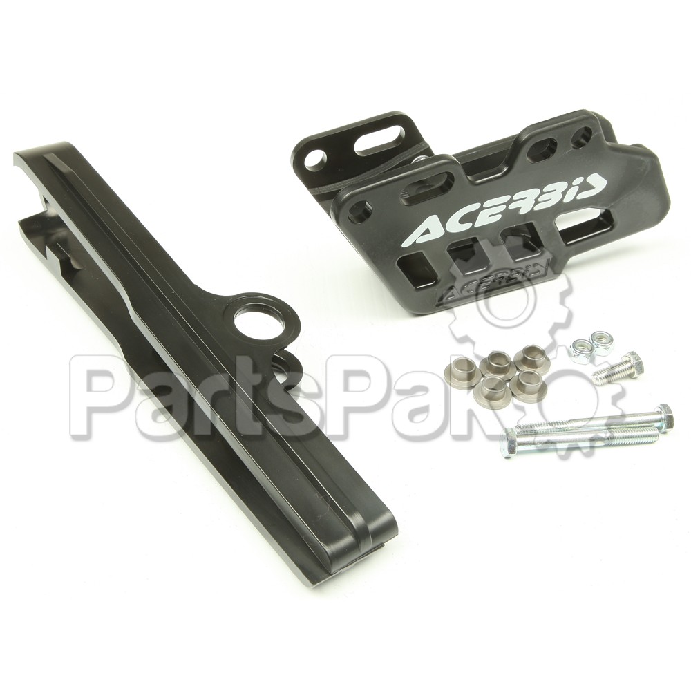 Acerbis 2404230001; Chain Guide / Slider Kit Black