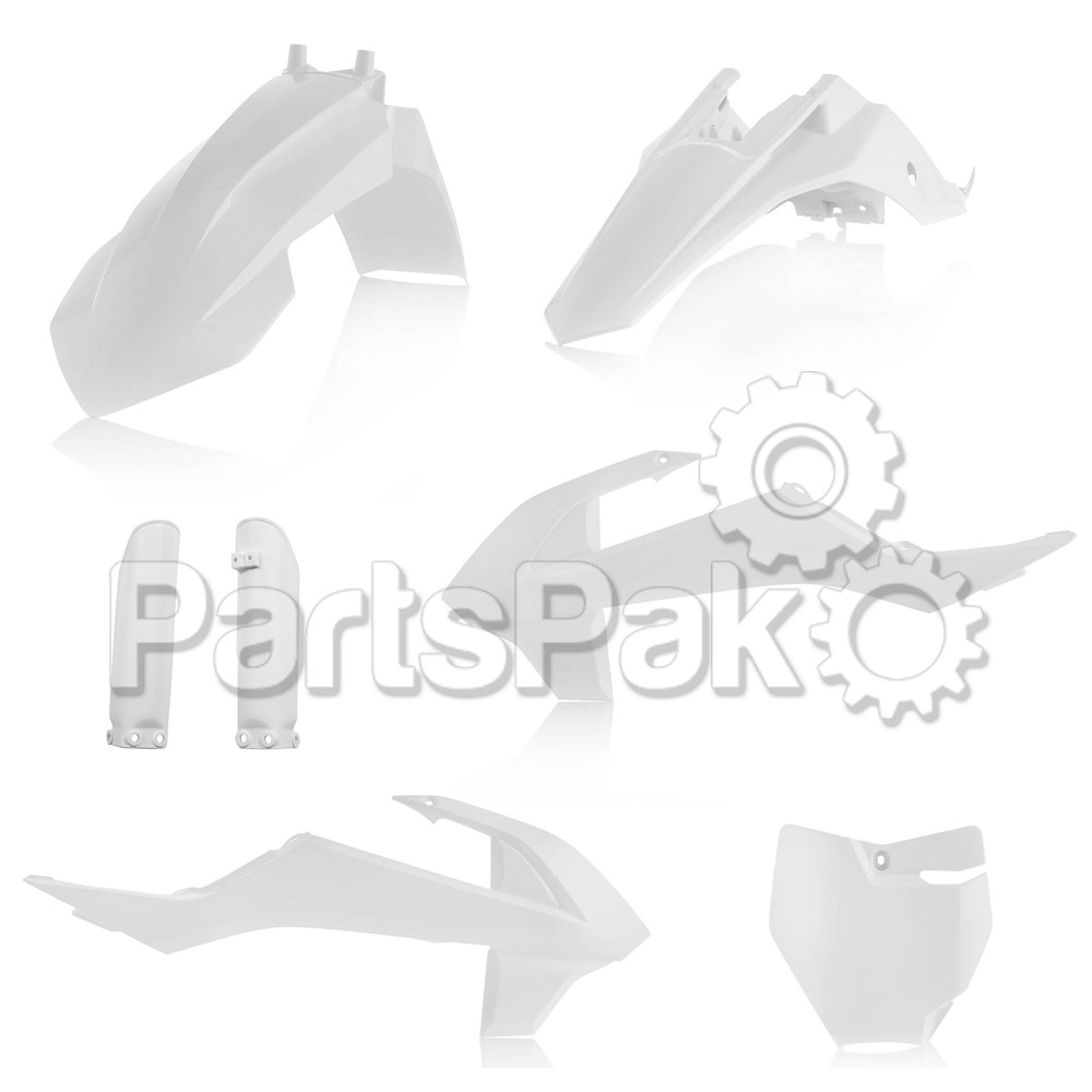 Acerbis 2449600002; Full Plastic Kit Sx65 White