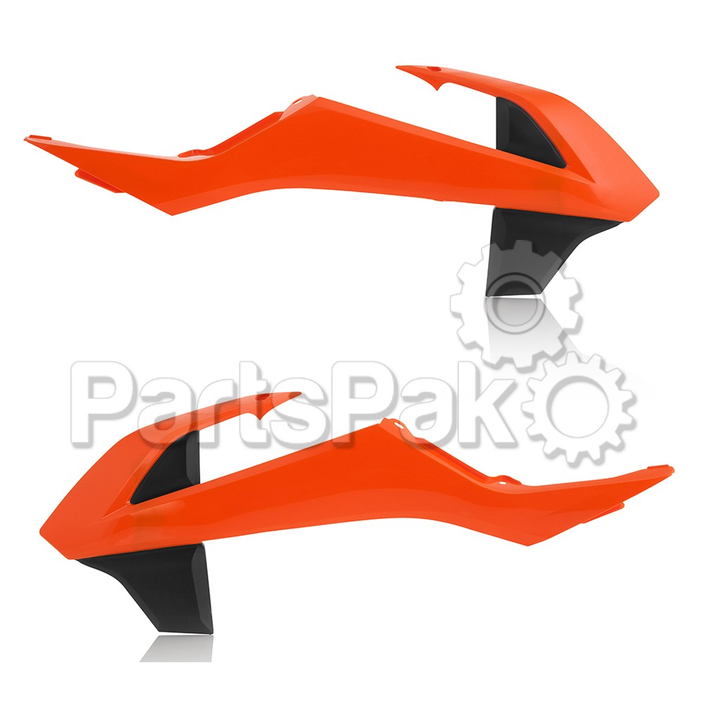 Acerbis 2449705226; Radiator Shrouds 65Sx '16 16 Orange