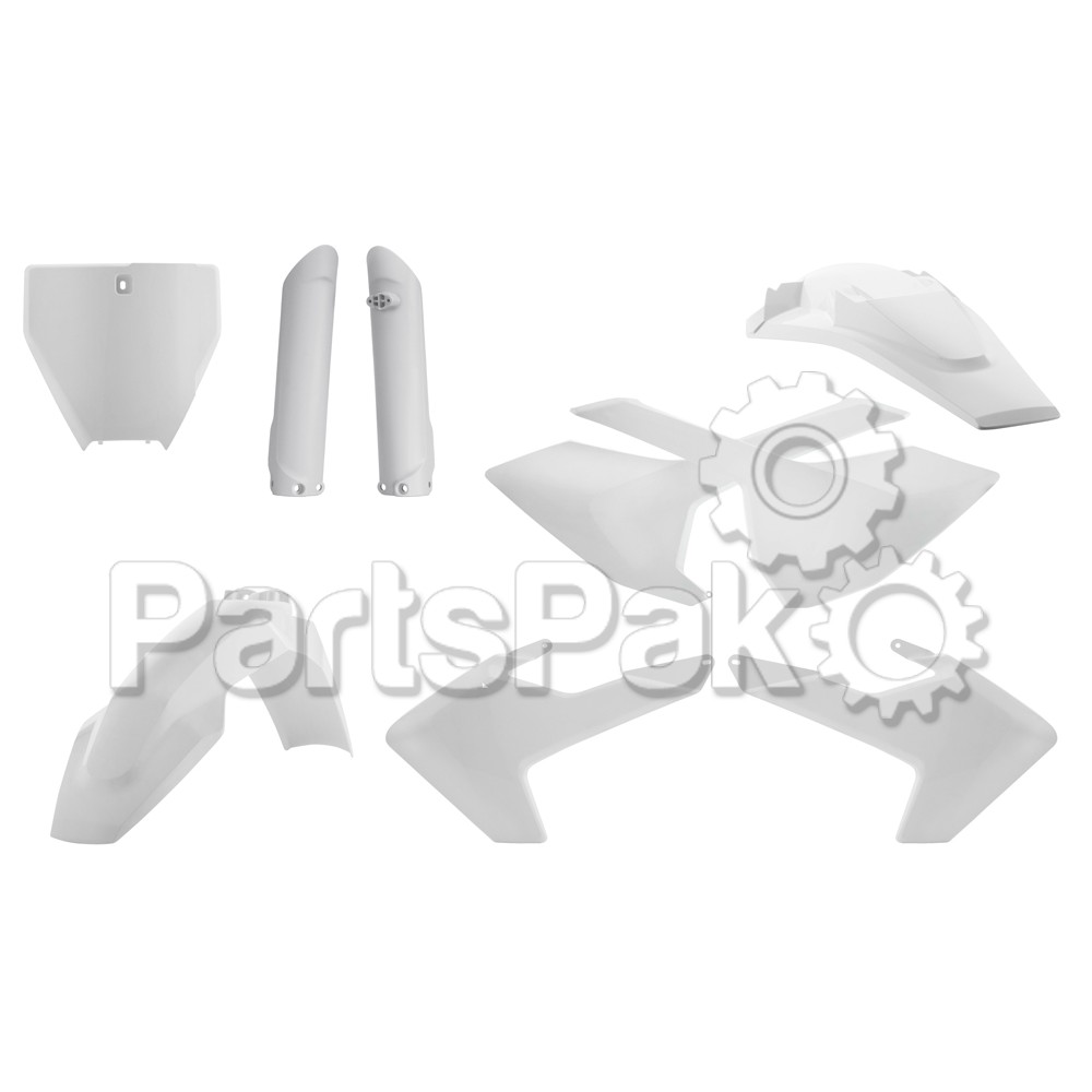 Acerbis 2462600002; Full Plastic Kit White