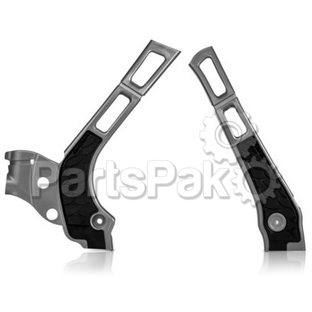 Acerbis 2464741015; X-Grip Frame Guard Silver / Black