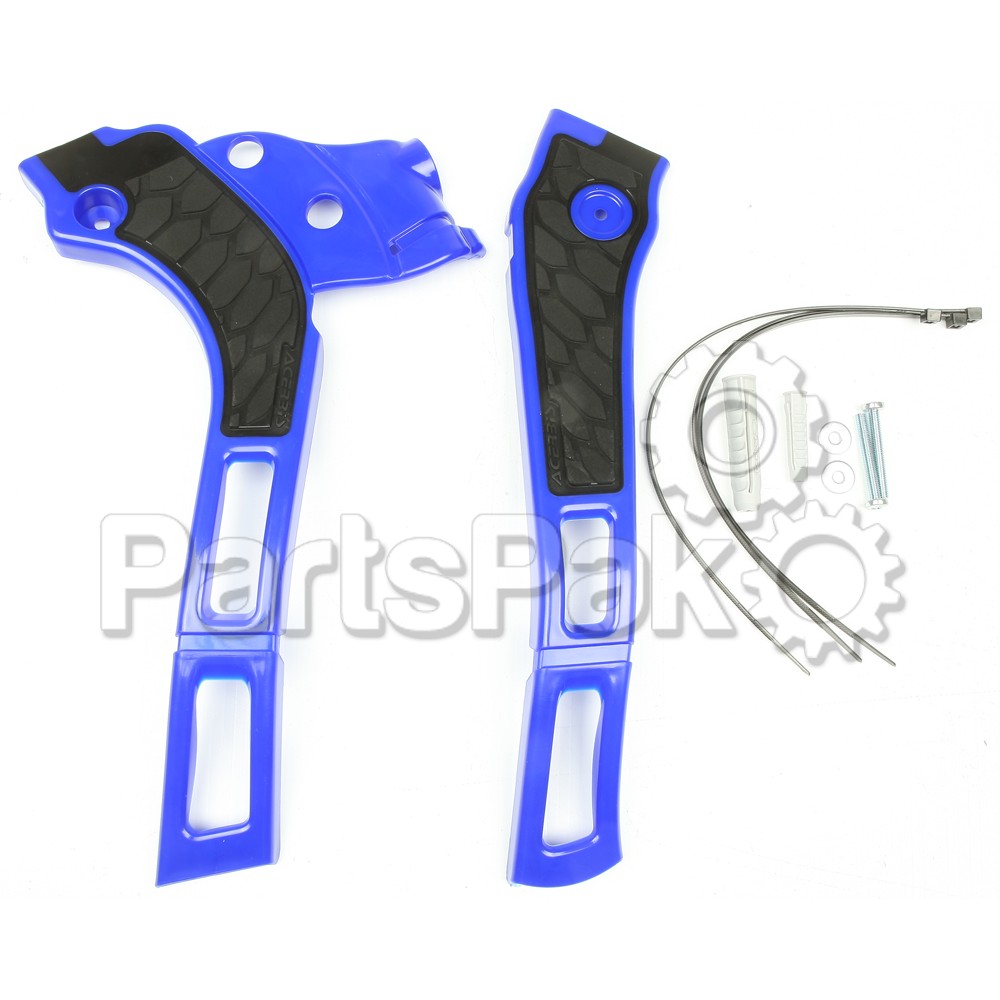 Acerbis 2464741034; X-Grip Frame Guards Blue / Black