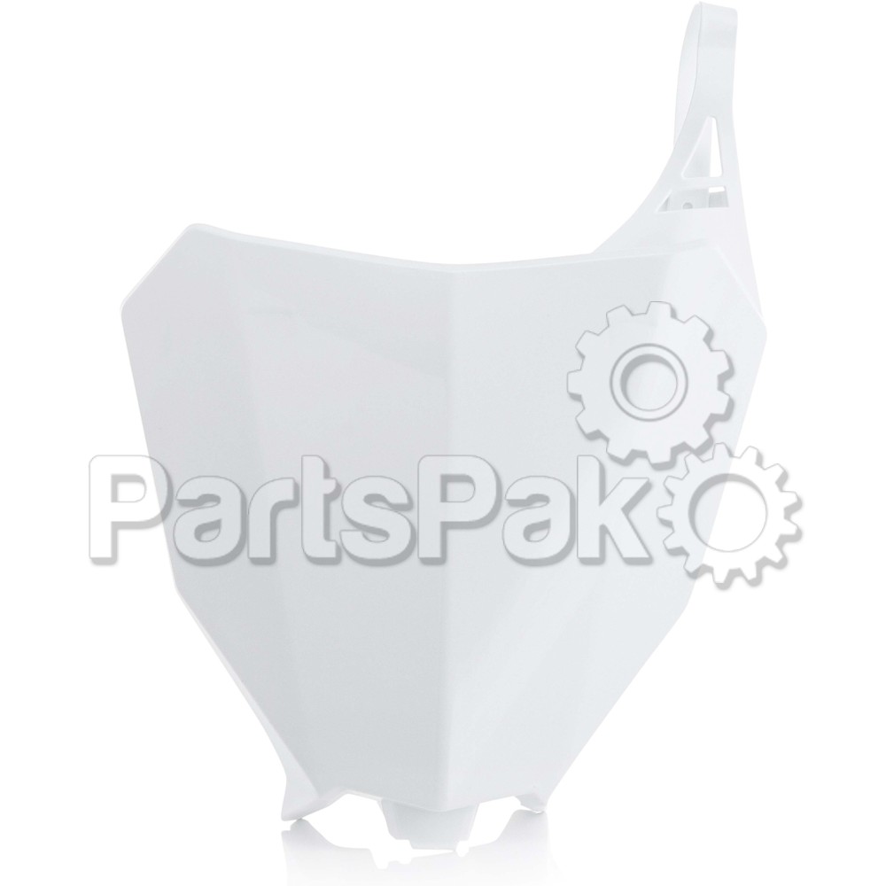 Acerbis 2630680002; Front Number Plate White