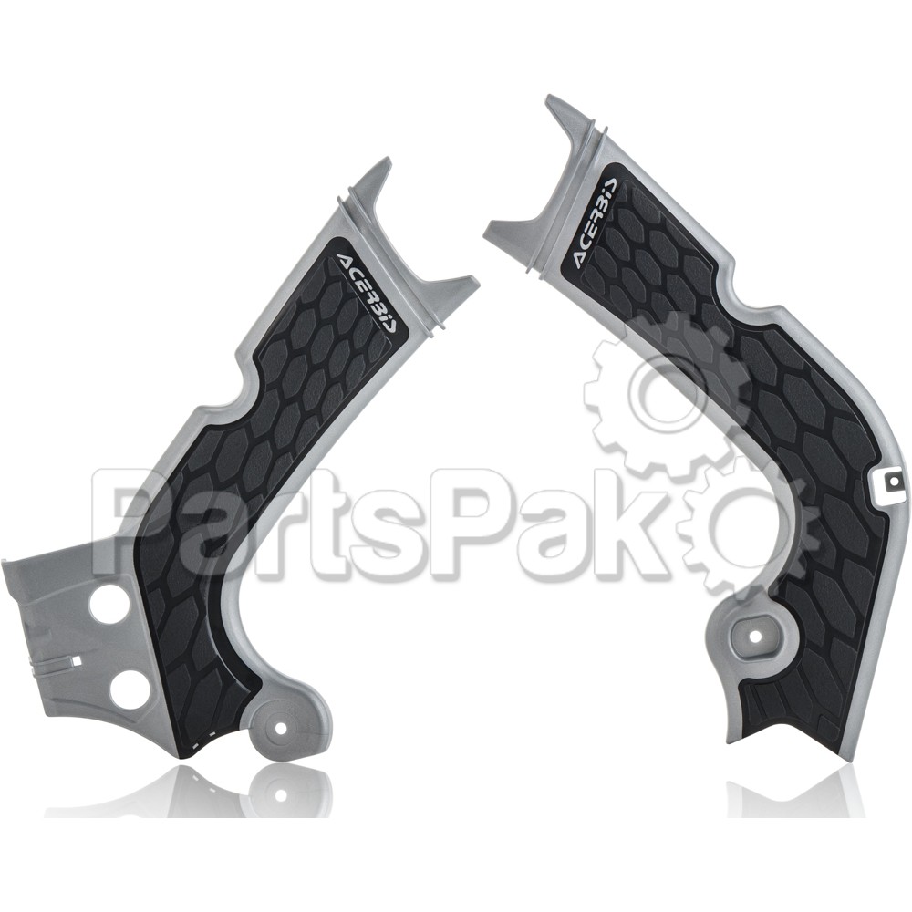 Acerbis 2630711015; X-Grip Frame Guard Silver / Black