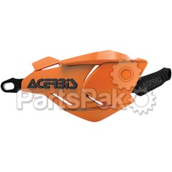 Acerbis 2634661008; X-Factory Handguard Orange / Black; 2-WPS-26346-61008