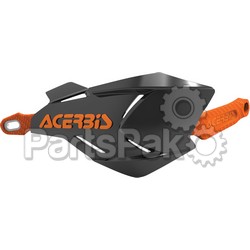 Acerbis 2634661009; X-Factory Handguard Black / Orange; 2-WPS-26346-61009