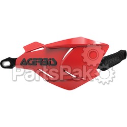 Acerbis 2634661018; X-Factory Handguard Red / Black; 2-WPS-26346-61018