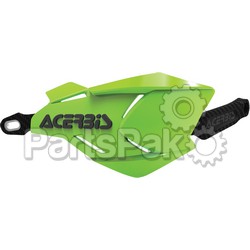 Acerbis 2634661089; X-Factory Handguard Green / Black; 2-WPS-26346-61089