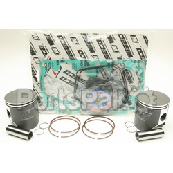 Wiseco SK1413; Standard Bore Piston Kit Dual Ring; Fits Ski-Doo 600HO ETEC '10-16 (2463M 2834KD); 2-WPS-SK1413