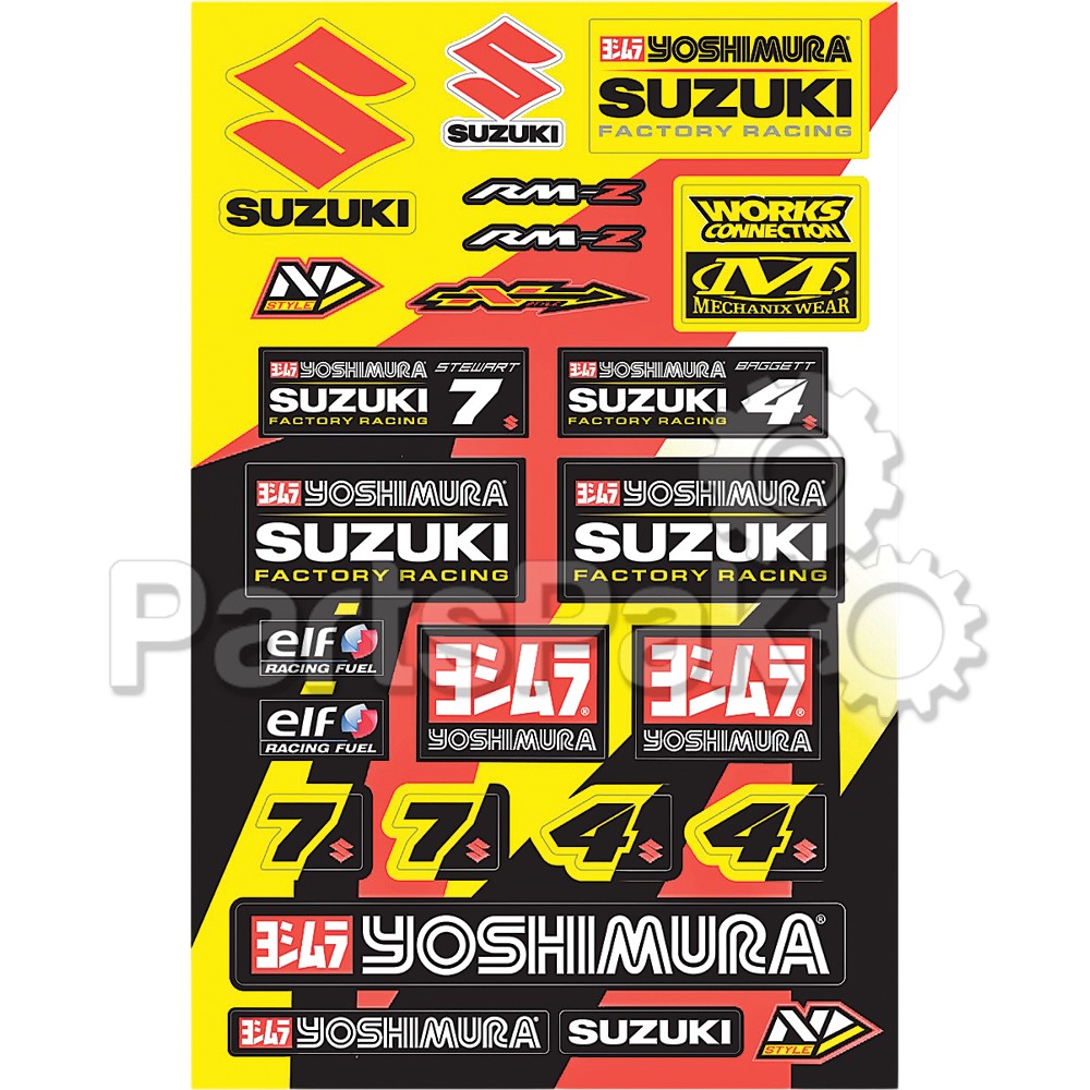 N-Style N30-1056; Yoshimura Fits Suzuki Universal Decal Kit V1