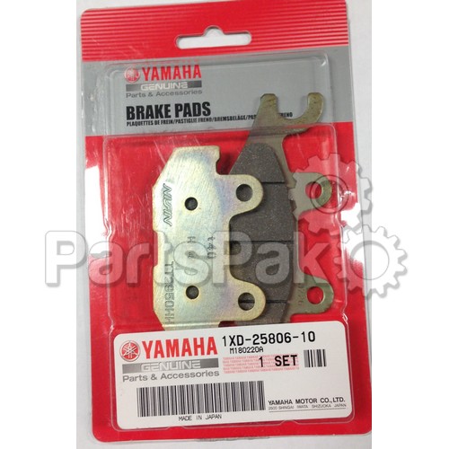 Yamaha 1XD-25806-10-00 Brake Pad Kit 2; New # 1XD-25806-11-00