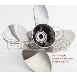 Honda 58334-ZY3-B19CL Propeller, 4-Blade 15 1/4X19 Stainless Steel (Lefthand); 58334ZY3B19CL