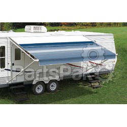 Powerwinch EA126D00; RV Patio Awning Fiesta-White 12-foot Silver Fade With White Cover