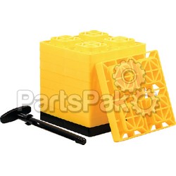 Camco 44512; Fasten Levelers 2X2 Yellow 10-Pack